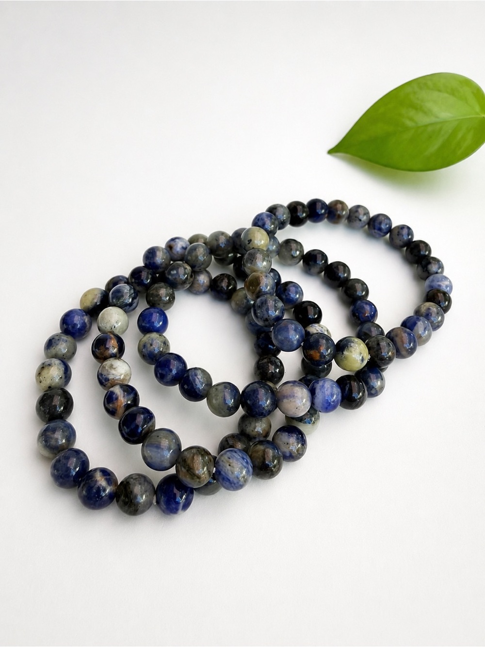 Sunset Sodalite Beaded Stretch Bracelet See Description